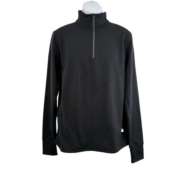 Hoka One One X Rabbit 1/4 Zip Pullover Black Long Sleeve Size Medium - Picture 1 of 11
